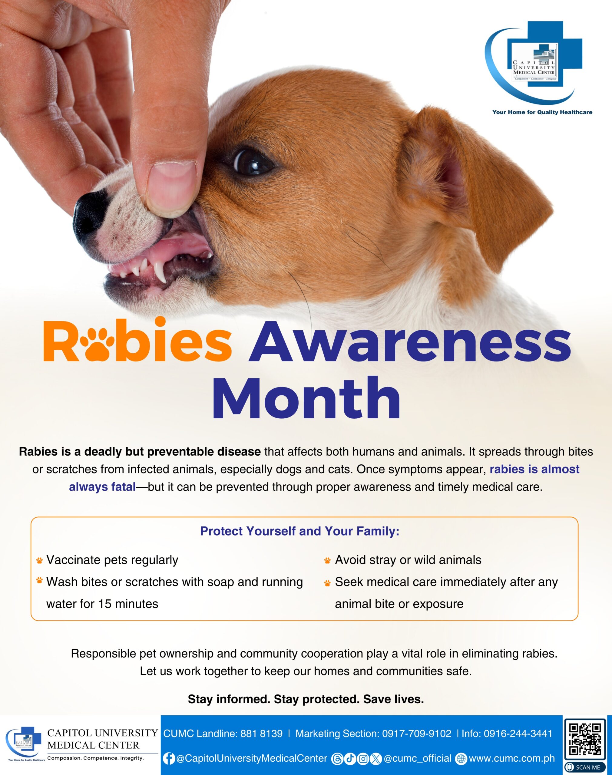 RABIES AWARENESS MONTH - CUMC